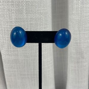 Vintage button earrings